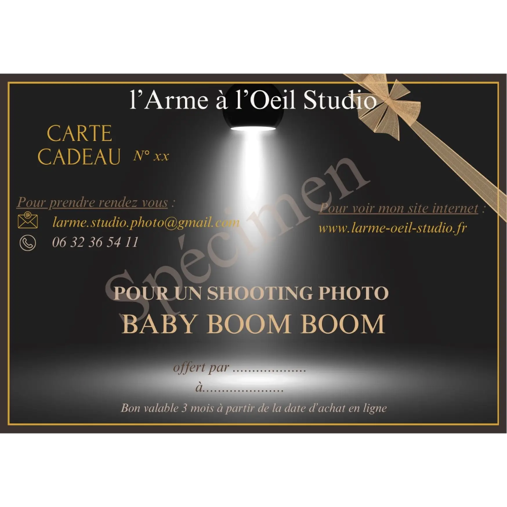 Carte cadeau Baby Boom Boom