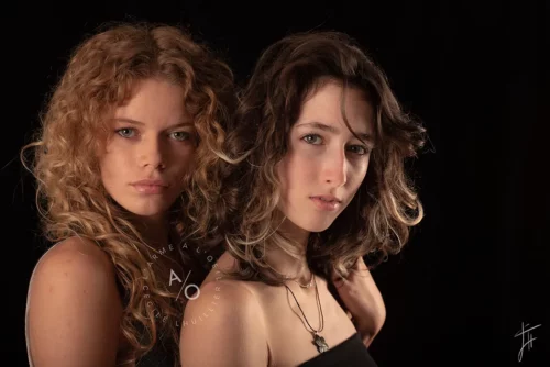 double portrait jeunes filles couleur Côte d'Or