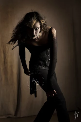 portrait studio costplay fille