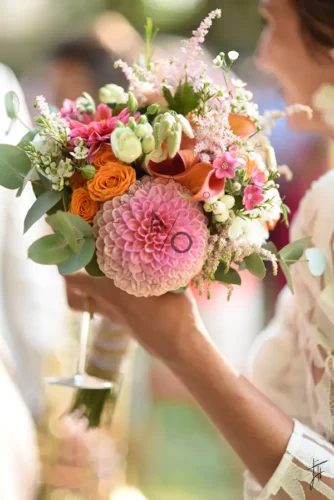 bouquet mariée couleurs douces