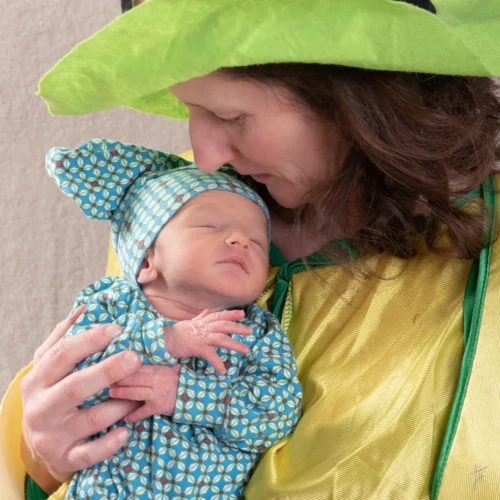 maman et bébé déguisés