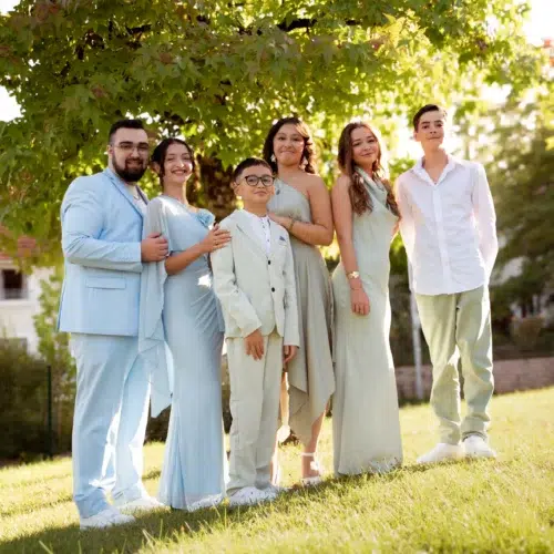 groupe famille des mariés à Genlis